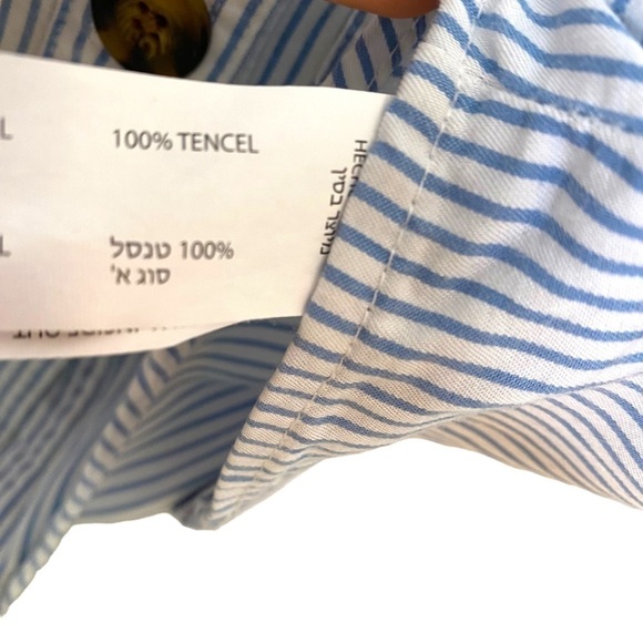 DEX Button Down Cropped Tank with Tie Front - Picture 8 of 10